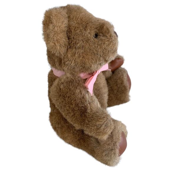 Vintage Gund Teddy Bear 1982 Brown Plush  9.5"  Fully Jointed EUC - Picture 4 of 9